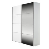 Kick  Sliding Door Wardrobe in White