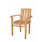 Classic Stackable Dining Arm Chairs (Set of 4)