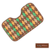 Burp Cloth in Brown Argyle