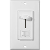 Slide 3-Way Dimmer with Switch in White