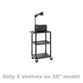 Pixmate Lightweight Plastic Cart [26", 34", 42" Heights]