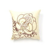 Imperial Dress Brick Front Panel Embroidered Pillow