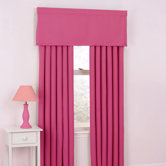 Twill Kids Blackout Drapes and Valance Set in Raspberry