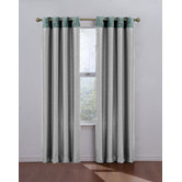 Venetian Blackout Grommet Window Drape in Mushroom