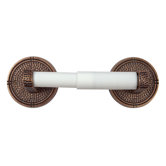 Solid Copper Toiletpaper Holder with Round Backplates