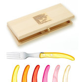 Berlingot 6-Piece Steak Forks Set with Summer Handle