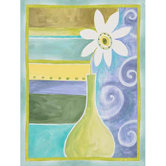 Green Geo Vase I Wall Art