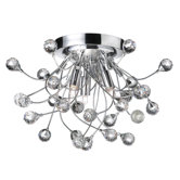Crystal Buds 3 Light Semi Flush Mount