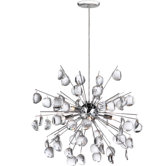 Crystal Wafers 6 Light Pendant