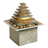 1 Light Indoor/Outdoor Slate Fountain with Light
