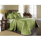 King Charles Matelasse Bedspread Bedding Collection in Fern