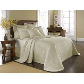 King Charles Matelasse Bedspread Bedding Collection in Ivory