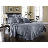 King Charles Matelasse Coverle Bedding Collectiont in Powder Blue