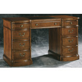 Round Front Pedestal Desk