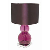 Sumo Contemporary 60W Table Lamp in Plum