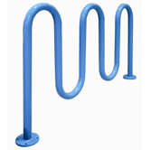 Thermoplastic Coated Surface Mount Bike Rack