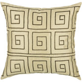 T-3505 18" Decorative Pillow in Light Gold / Brown