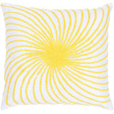 T-3584 18" Decorative Pillow in White / Yellow