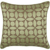 T-3600 18" Decorative Pillow in Off Green / Brown