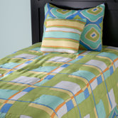Kids Plaid Comforter Bed Set