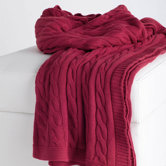 Cable Knit Throw