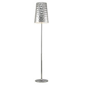 Hammered Metal Distressed Floor Lamp