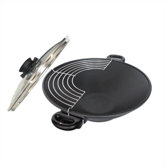Wok with Rack with Two Short Handles and Lid