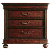 The Classic Portfolio Louis Philippe 3 Drawer Nightstand