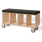 Birch Wooden Storage Bench