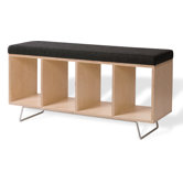 Birch Wooden Storage Bench