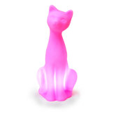 Siamese Cat Pet Lamp in Hot Pink