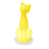 Siamese Cat Pet Lamp in Mellow Yellow