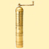 Traditional 10.5" x 1.5" Brass Coffee and Spice Mills