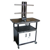 Mobile Plasma / LCD Stand with Cabinet (40" High)