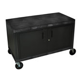 Industrial Storage Cart with Cabinet