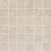 Allora 3" x 3" Unpolished Porcelain Mosaic Tile in Sabbia