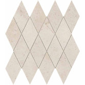 Costa Rei 3" x 6" Harlequin Tile in Pietra Bianco