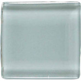 Legacy Glass 1" x 1" Solid Mosaic Tile in Moonlight