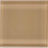 Legacy Glass 1" x 1" Solid Mosaic Tile in Camel