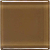 Legacy Glass 1" x 1" Solid Mosaic Tile in Leather