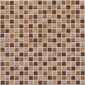 Legacy Glass 5/8" x 5/8" Glass & Stone Mosaic Tile in Wheat Field Blend