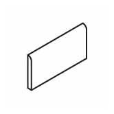 Pozzalo 2" x 6" Surface Bullnose in Sail White