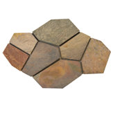 Natural Stone Slate Flagstone Pattern in Multi Rajah