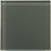 Lucente 4" x 4" Glossy Field Tile in Pewter