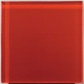 Lucente 4" x 4" Glass Tile in Ruby