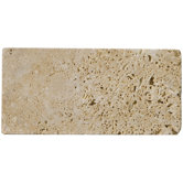 3" x 6" Tumbled Travertine in Mocha