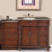Victoria 56" Single Sink Bathroom Vanity Cabinet