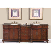 Victoria 90" Double Sink Bathroom Vanity Cabinet