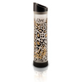 Savoy 16 Oz Leopard Glass Water Bottle