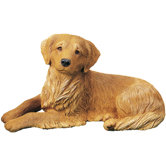 Original Size Curious Golden Retriever Sculpture